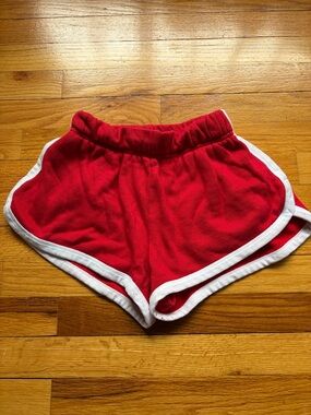 Katie J NYC Junior Girls Red Athletic Shorts